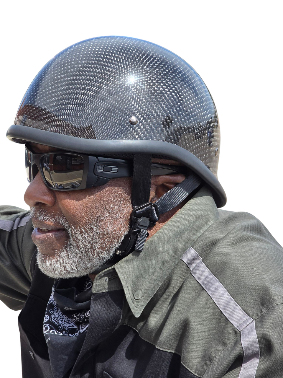 BADASS Carbon Rocker Ultra-Light Carbon Fiber Biker Helmet