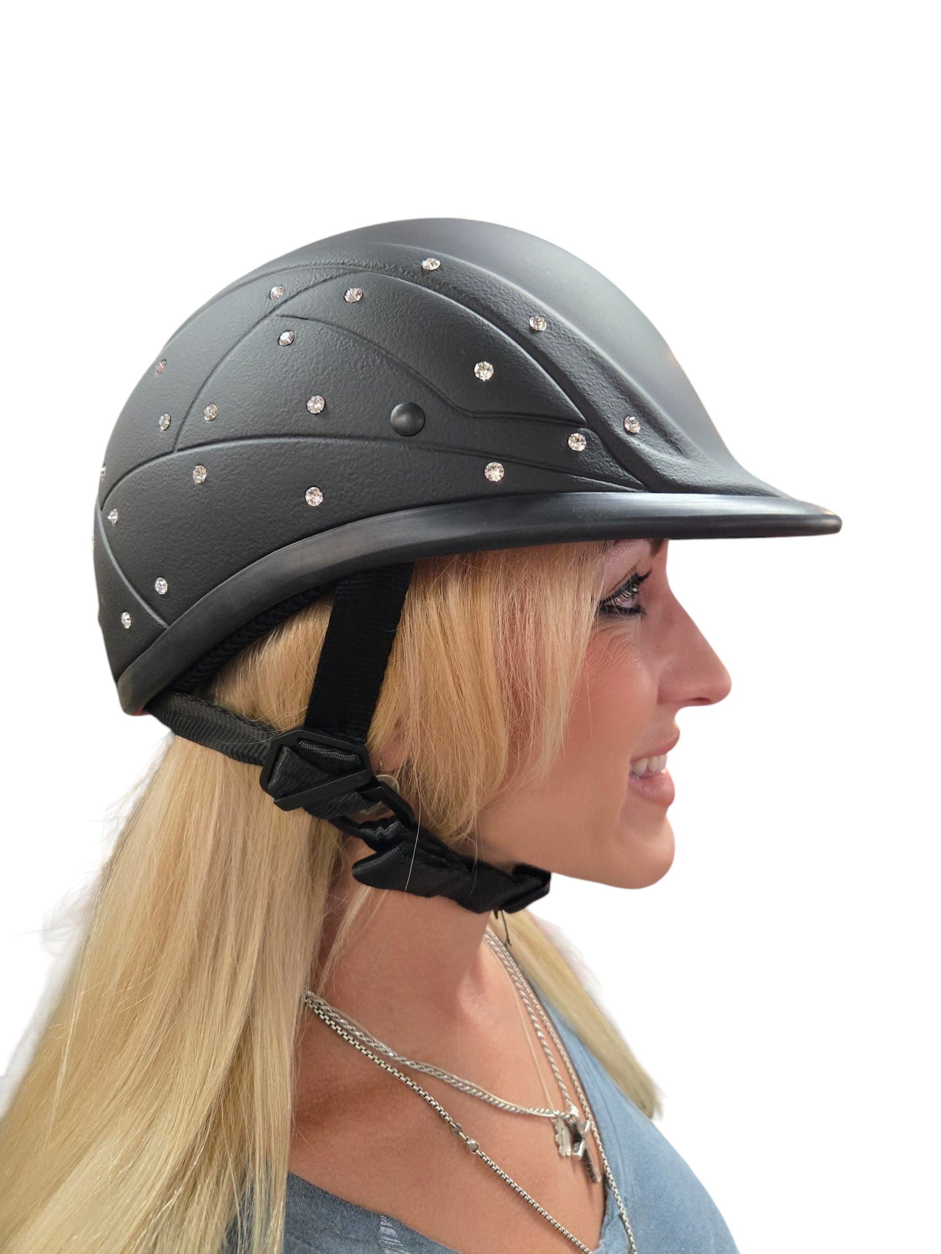 Ladies Biker Helmet the New Diamonds in the Ruff By American Badass