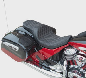 INDIAN CHIEF and Other Solar Reflective Low Profile Touring Seat Silver Stitch