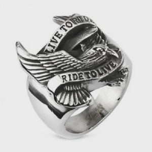 Live to Ride Eagle Ring