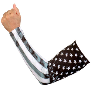 UPF 50 VINTAGE FLAG GRAY ARM SLEEVES