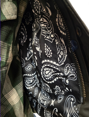 Men's Premium Paisley Lined White Stitch Classic Club Vest