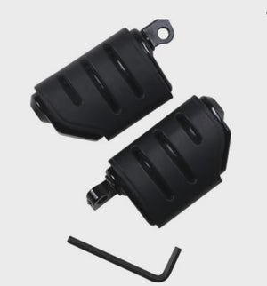 Trident Dually ISO® Black Pegs With Harley Male Clevis Mount