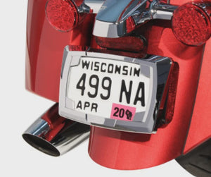 Chrome Multi-Fit License Plate Frame for Harley