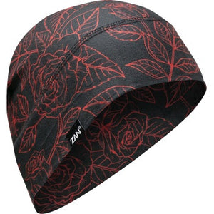 SportFlex Beanie Red/Black Roses
