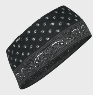 SportFlex Black Paisley Headband