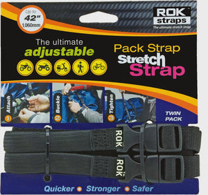 ROKSTRAPS MOTORCYCLE STRAP BLACK 12"x42"x5/8"
