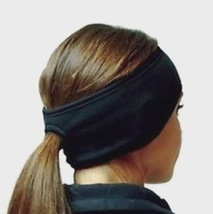 Harley Electric Blue Lady Biker Pony Tail Bling Headwrap