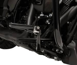 Harley Black FRAME-MOUNTED ADJUSTABLE HIGHWAY PEG MOUNT WITHOUT FOOT PEGS By Ciro