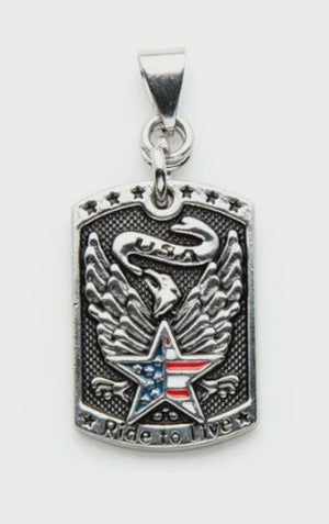 Zipper Pull Pendant, American Eagle