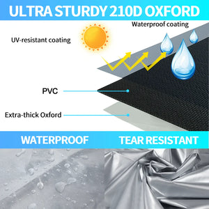 Silver-Medium-Motorcycle Seat Shade Cover