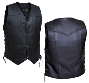 Men's 10 Pocket Vest Lightweight Cowhide