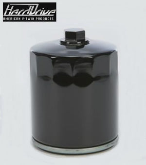 thru 98 EVO & SPORTSTER Black Oil Filter w/Nut