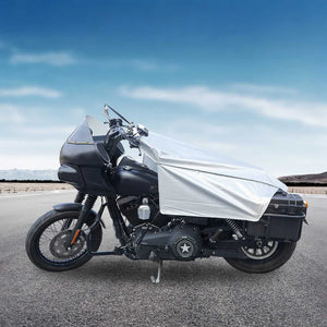 Silver-Large-Motorcycle Seat Shade Cover