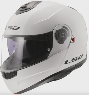 LS2 Strobe II White Modular Helmet
