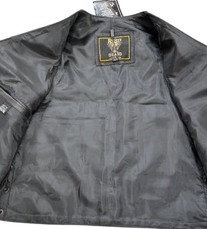 Plain Side Leather Value Vest By Riders