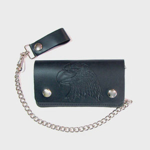 Biker Wallet- Eagle Head