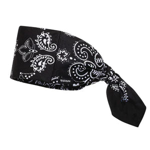 Texas Paisley Black/White Bandana
