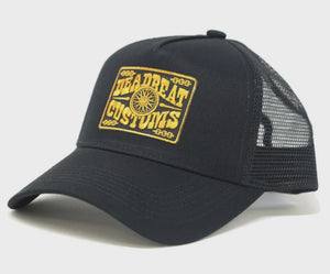 Tombstone Black Snapback W/ Curved Brim By Deadbeat Customs