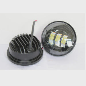 DAY MAKER LED SPOTS BLACK DRIVING LIGHT HARLEY SET