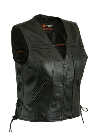 Women's 'Swift' Leather Vest w/ Side Laces