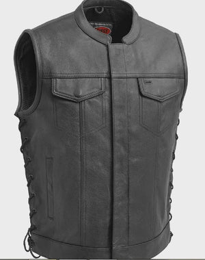 Sniper Club Side-Laced Leather Vest By First MFG