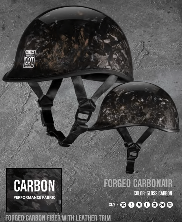 American Badass Forged Carbon Rocker Biker Helmet With Interchangeable – Riders Biker Supply -online