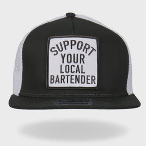 SUPPORT YOUR LOCAL BARTENDER SNAPBACK BALL CAP HOT LEATHERS