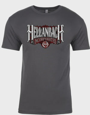 Work Hard Charcoal Tee By Hellanbach