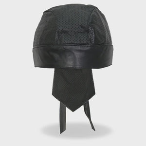 Headwrap, Perforated Leather