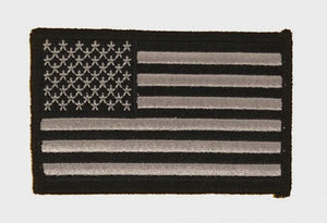 US FLAG BLACK BORDER PATCH