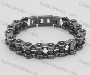 10X16mm wide Natural Steel Chain Bracelet