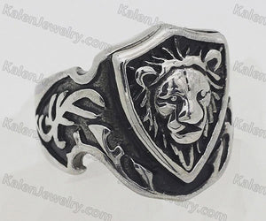 LION HEAD STAINLESS BIKER RING