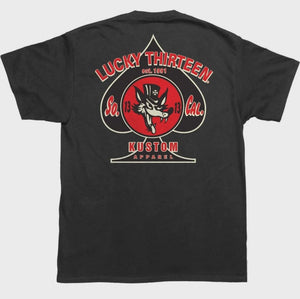 WOLFY MENS T-SHIRT LUCKY 13