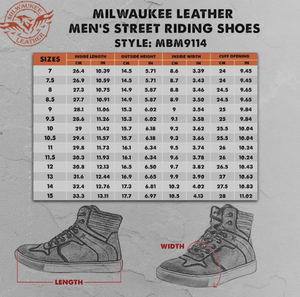 Men's Black Waterproof Leather Street Riding Shoes