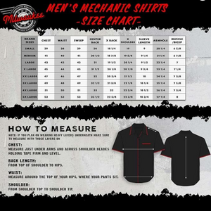 Men’s Black Orange Classic Mechanic Shirt w/ Pockets