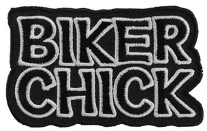 Biker Chick Patch - B/W