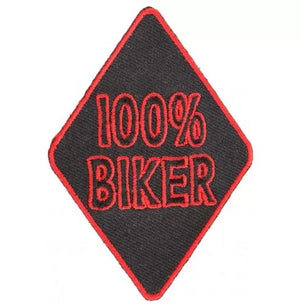 100 Percent Biker Patch