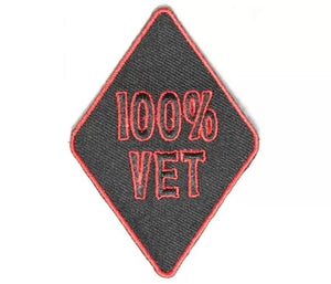 100 Percent Vet Patch - 3x2 inch