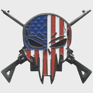 Sniper Skull Cross Pin