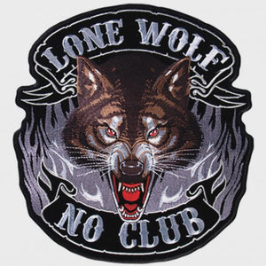 Lone Wolf Face 5" x 5" Patch
