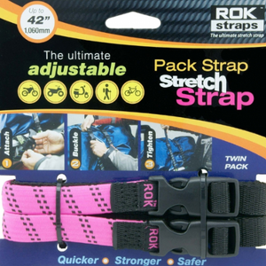 Rokstrap Tie Strap Pink Black 1x60