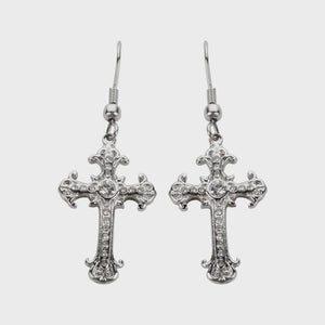 Cross Diamond Earrings