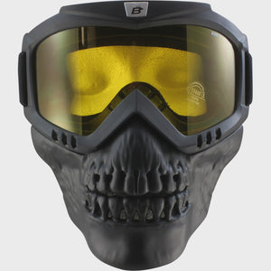 SkullBird YELLOW Goggles with Skull Facemask