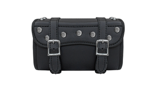 Tool Bag Stylish Studs Design Secure Buckle Strap Universal Fit for Cruiser