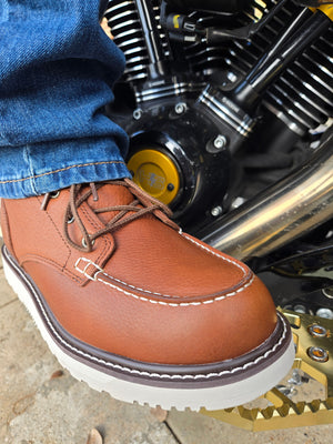 Full Grain Waterproof Leather Work Style Boots