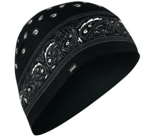 Helmet Liner/Beanie Paisley Black SportFlex Series