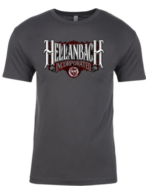 Work Hard Charcoal Tee By Hellanbach