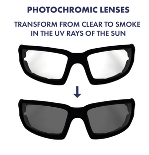 Osprey Photochromatic Biker Eyewear — Clear To Smoke