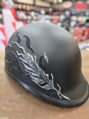 American Badass Phoenix Biker Helmet With Interchangeable Liner